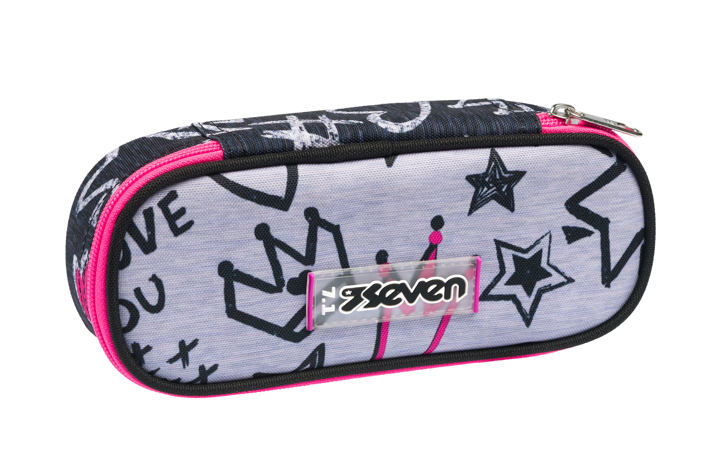 Pernica prazna round plus Seven zipper glamy